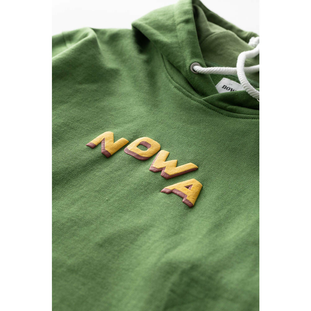 Block Regular Hooded Sweatshirt in Green