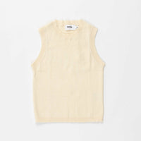 Ribbed Tank Top in Pearled Ivory