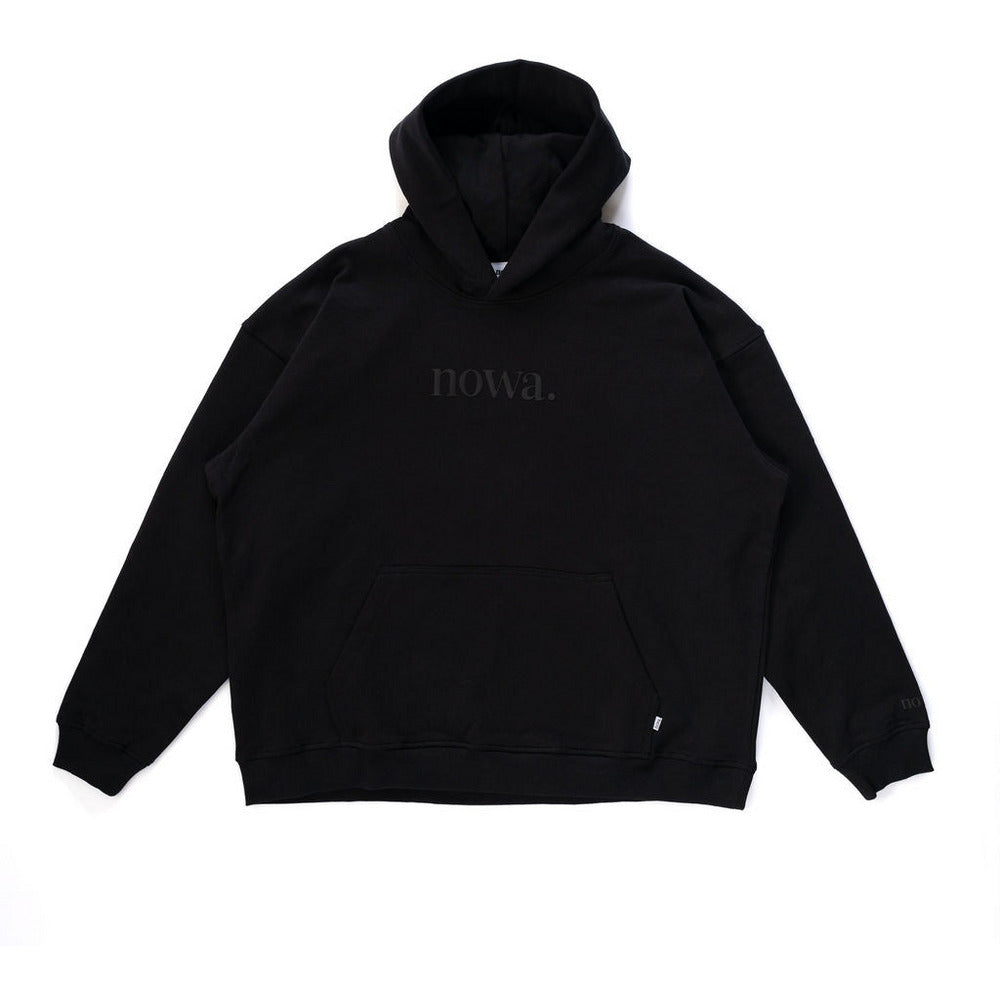 Staten Hoodie - Black, Heavyweight 100% Cotton Fleece - 400GSM