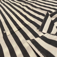 Navy / White Detention  Stripe Camp Collar S/S Shirt