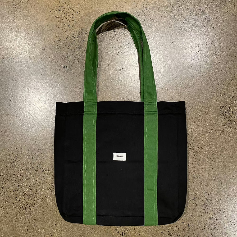 Medium Black/Green Tote Bag