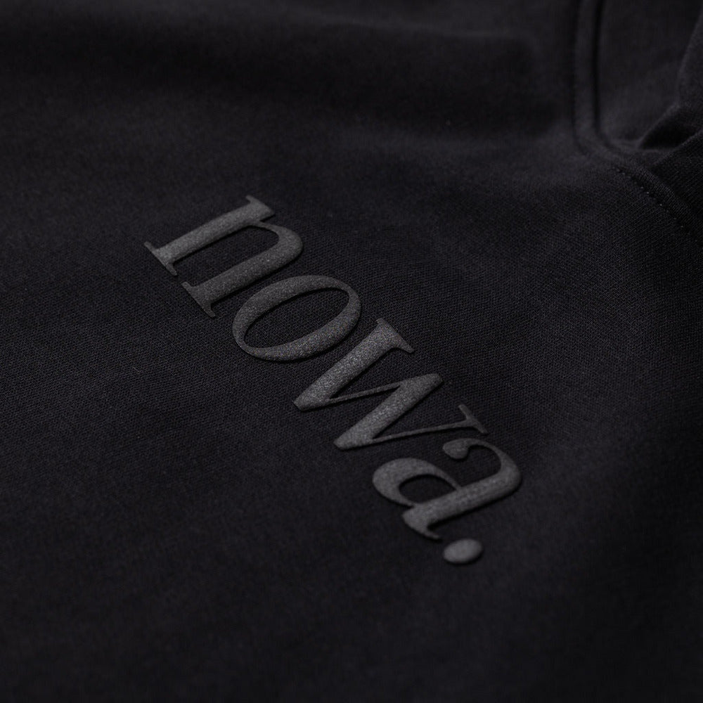 Staten Hoodie - Black, Heavyweight 100% Cotton Fleece - 400GSM