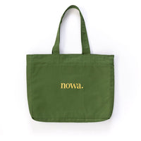 Large Green Denim Tote Bag - Nowa Tote Bag in 12.5oz Denim
