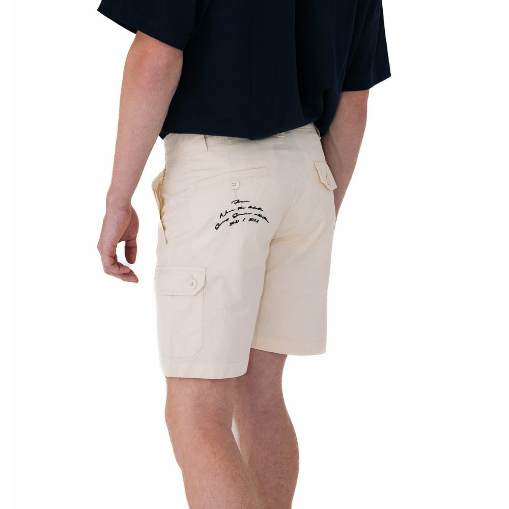 Safari Cargo Shorts in Pearled Ivory