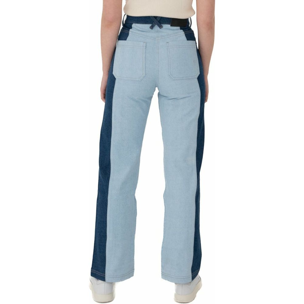 1973 High Two Tone Panel Denim Pant