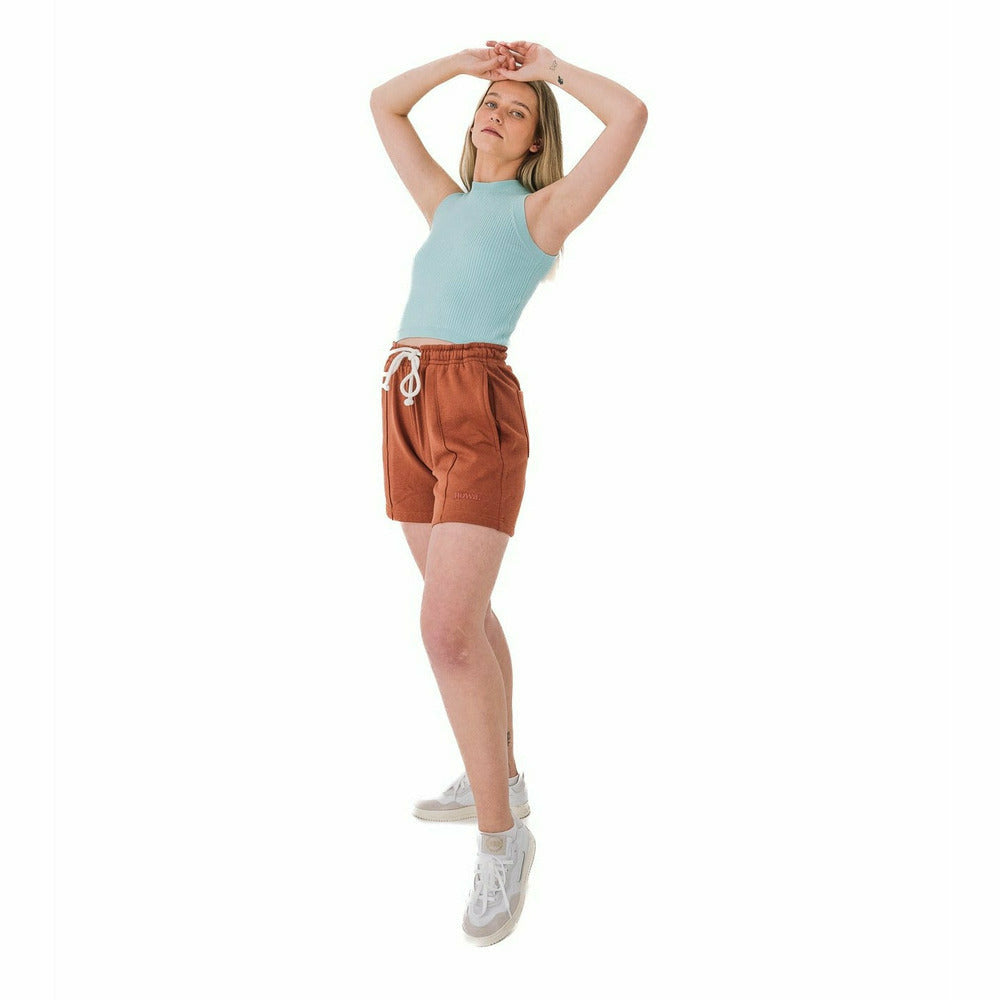 Unisex Sweat Shorts in Coconut Brown