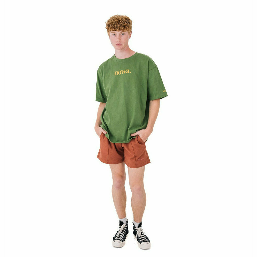 Unisex Sweat Shorts in Coconut Brown