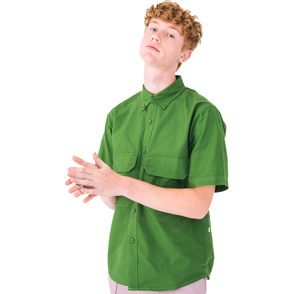 Cousin Oxford S/S Shirt - Garden Green