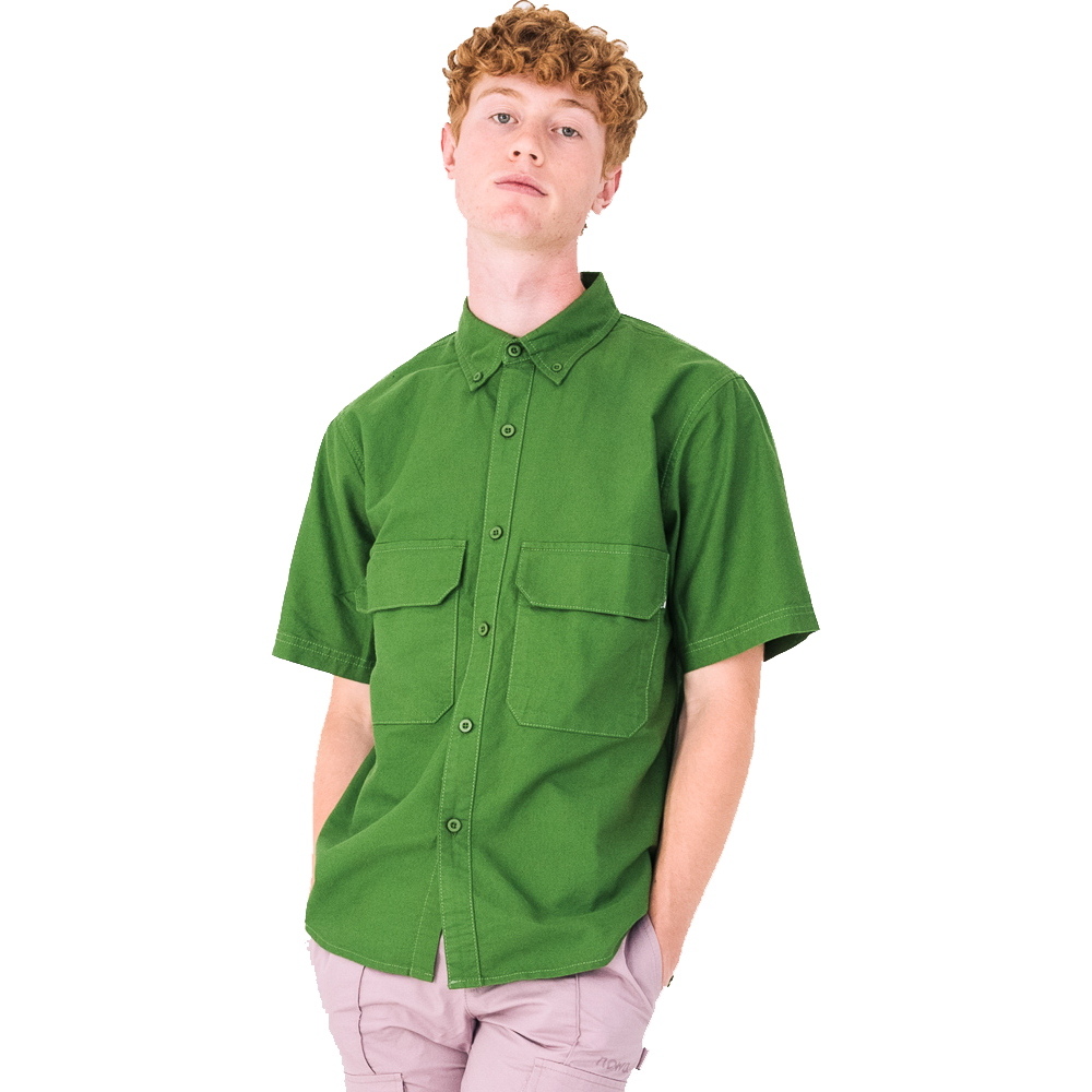 Cousin Oxford S/S Shirt - Garden Green