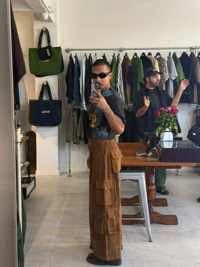 1924 Leeloo Wide Corduroy in Sap Brown