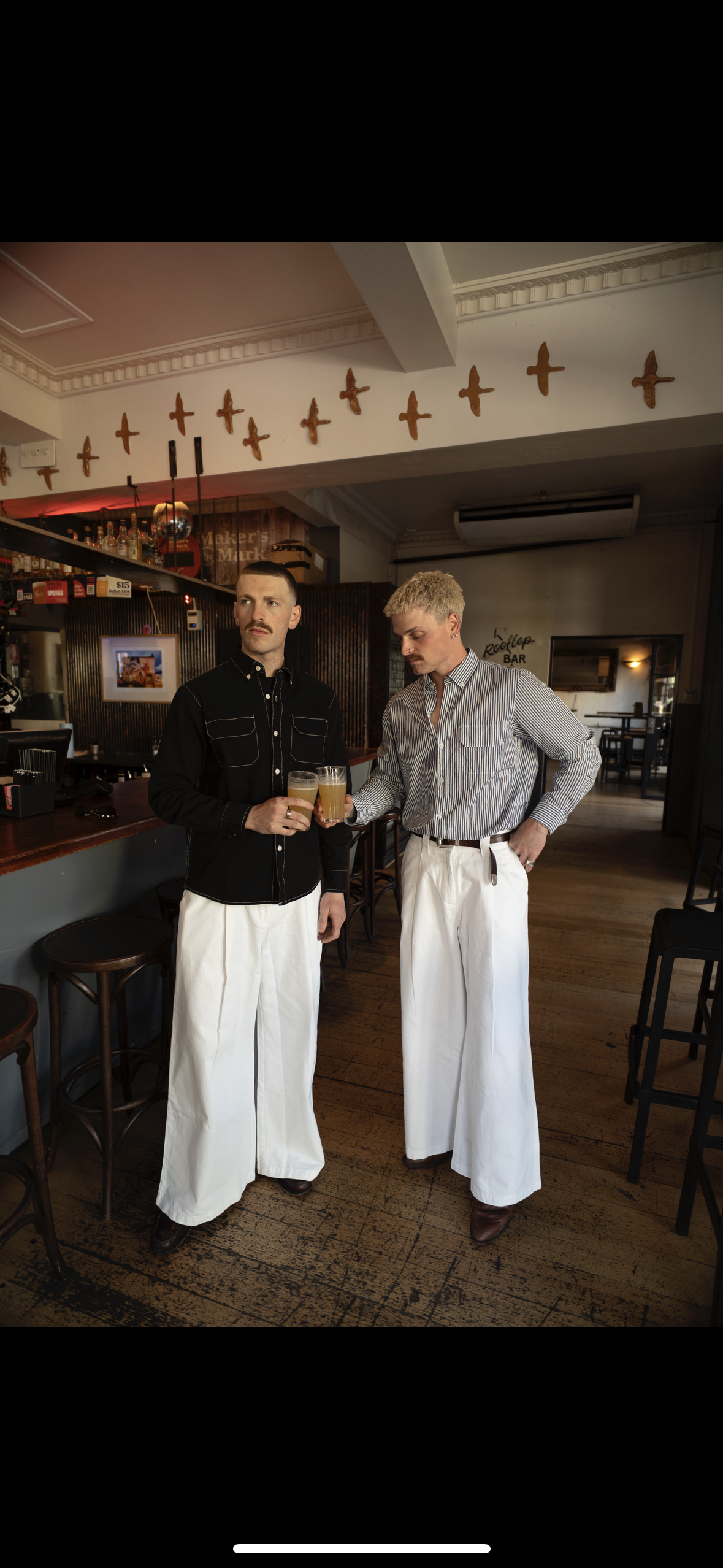 1924 Territory High & Wide Leg Trouser - Bright White