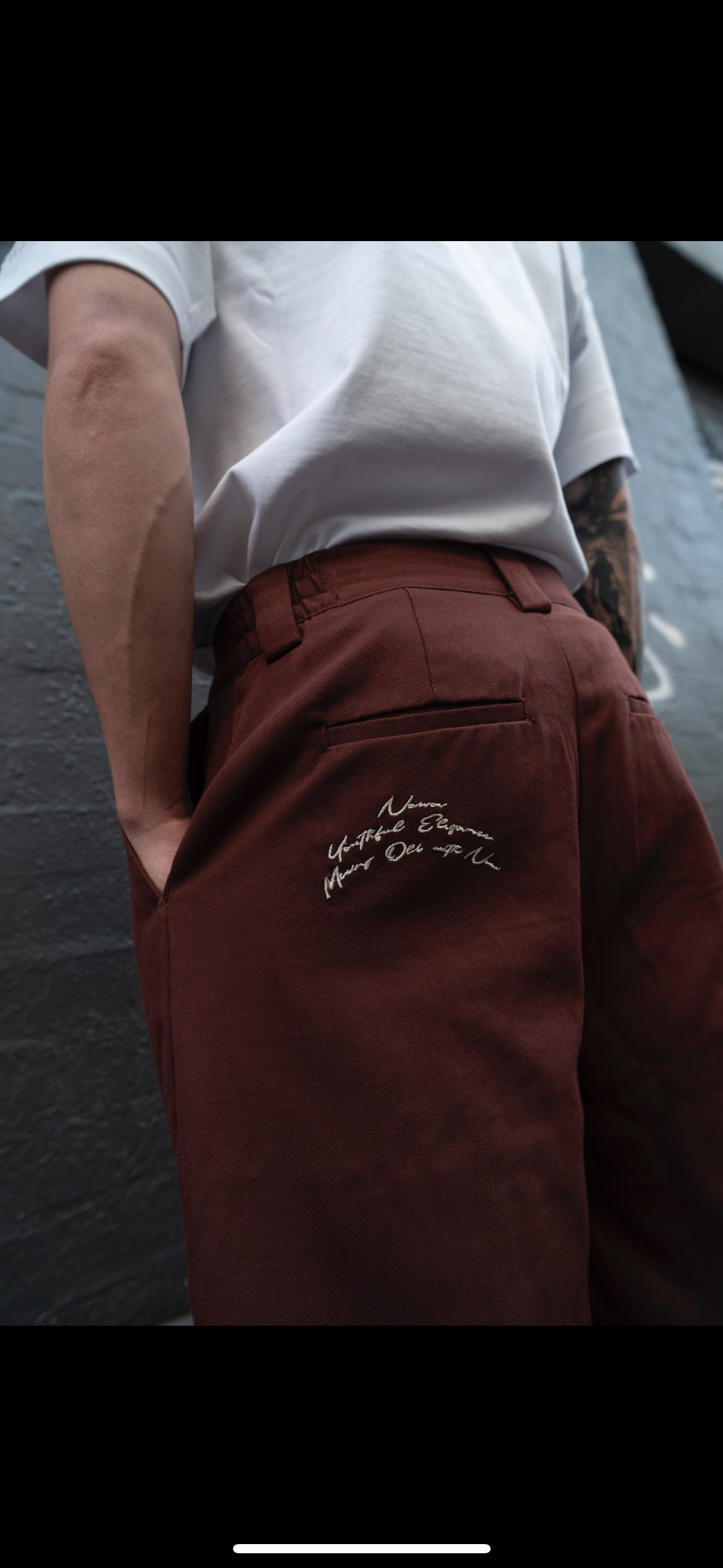 1924 High & Wide Leg Trouser - grenache