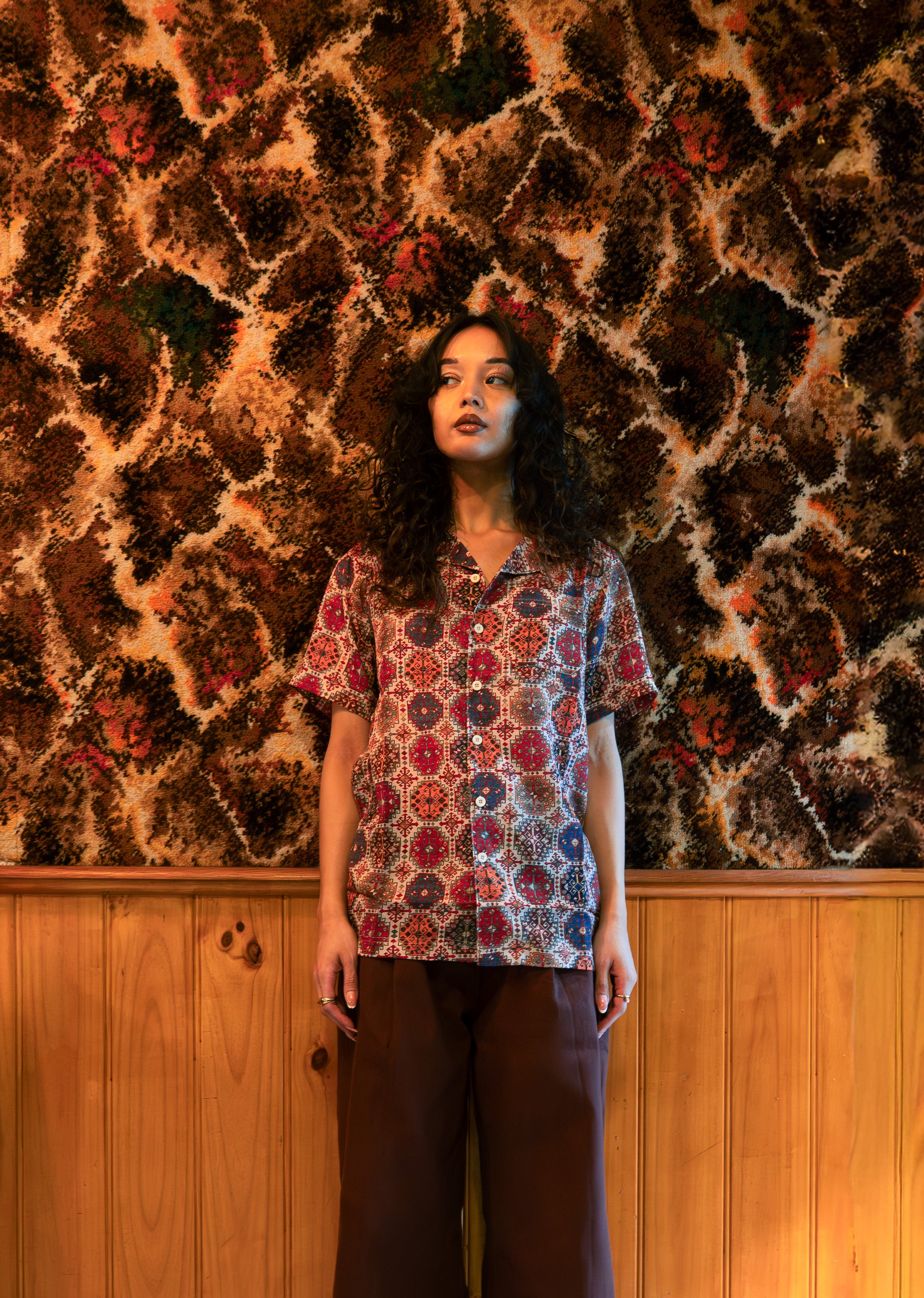 Alchemist Silk S/S Camp Collar Shirt