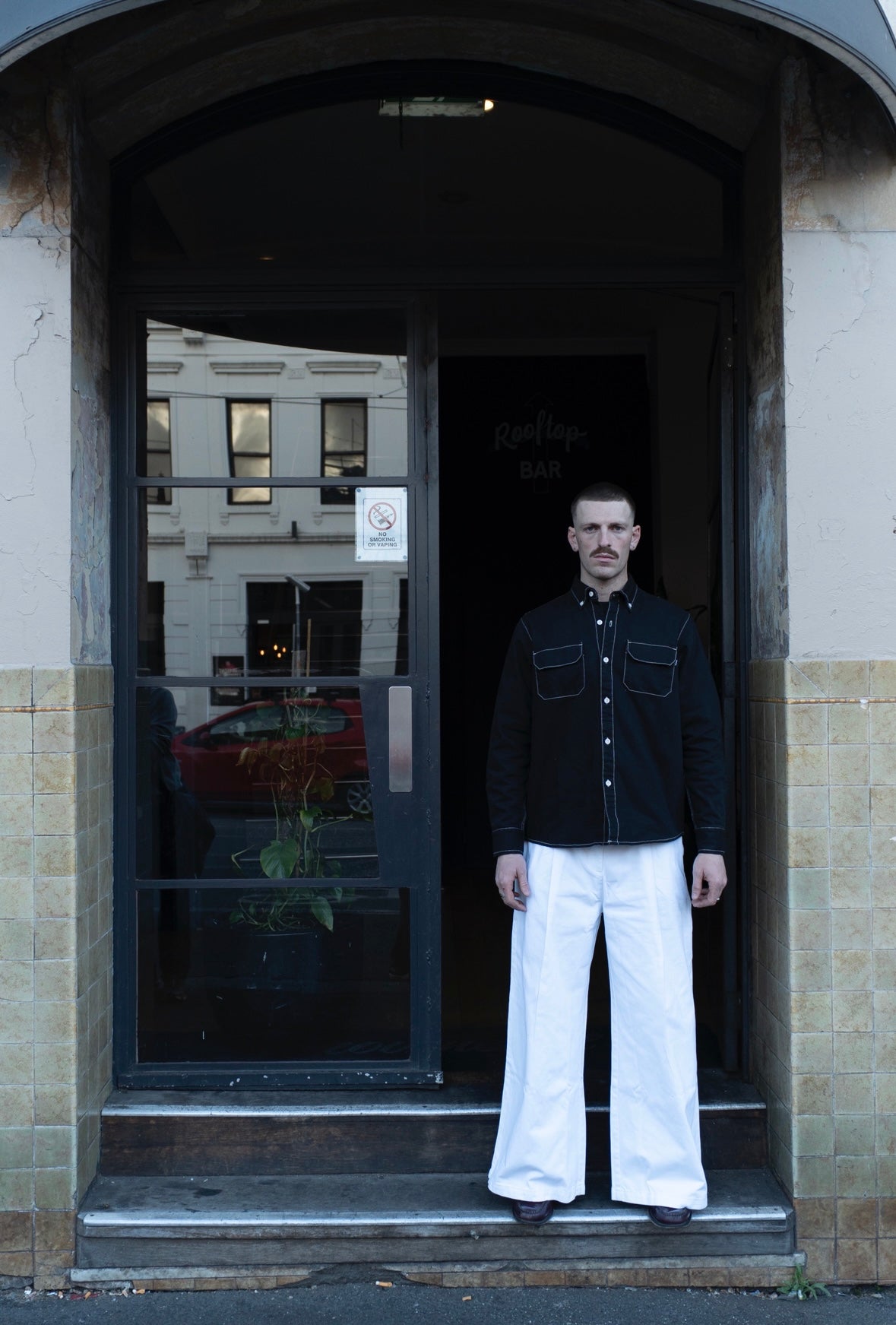 1924 Territory High & Wide Leg Trouser - Bright White