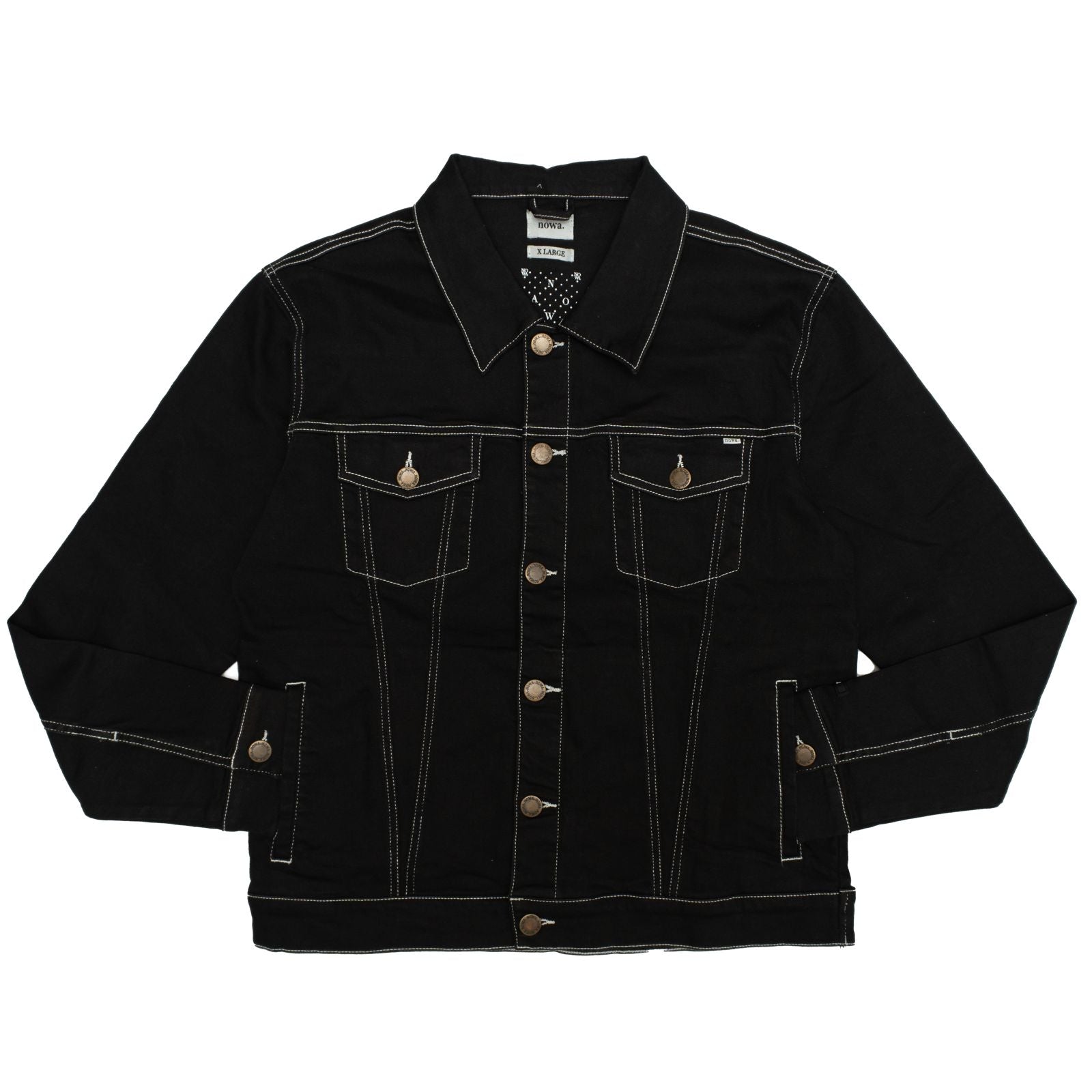 Trucker Jacket -1991 Black / Contrast stitch