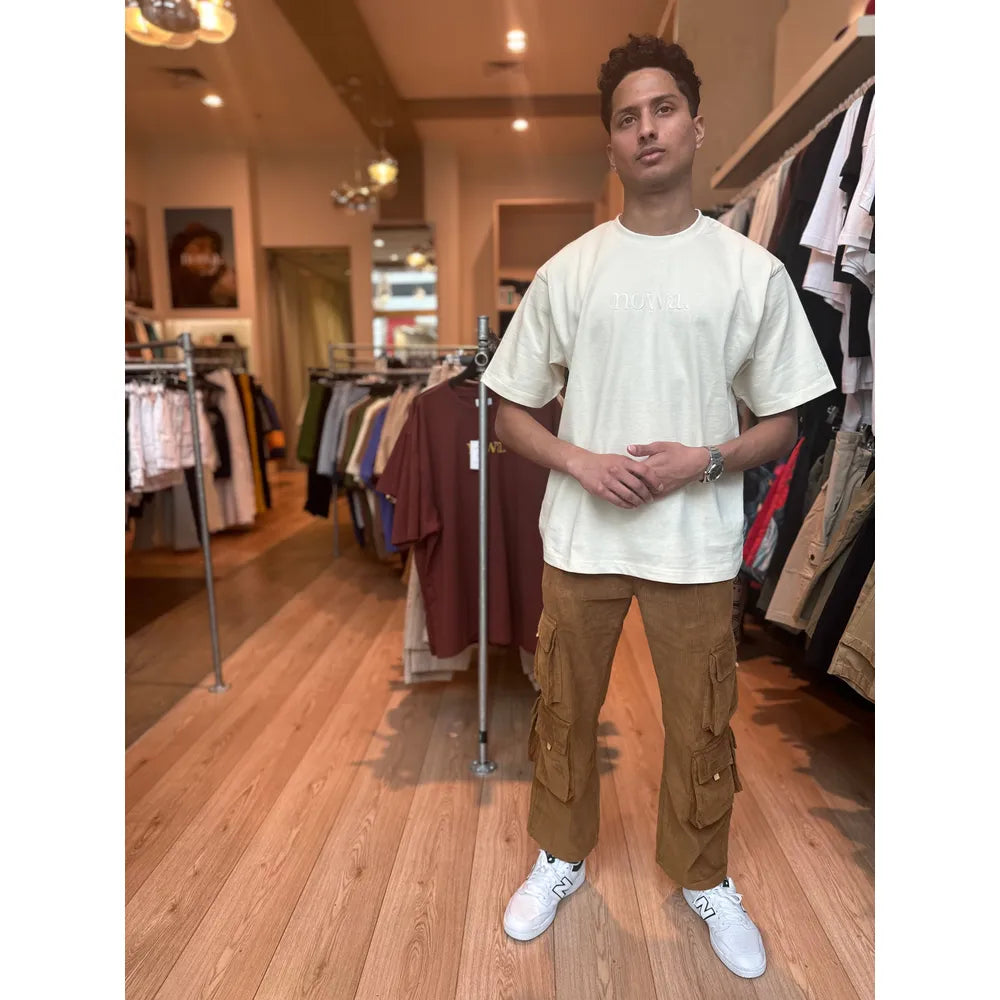 Utility Cargo Trouser - Sap Brown Corduroy