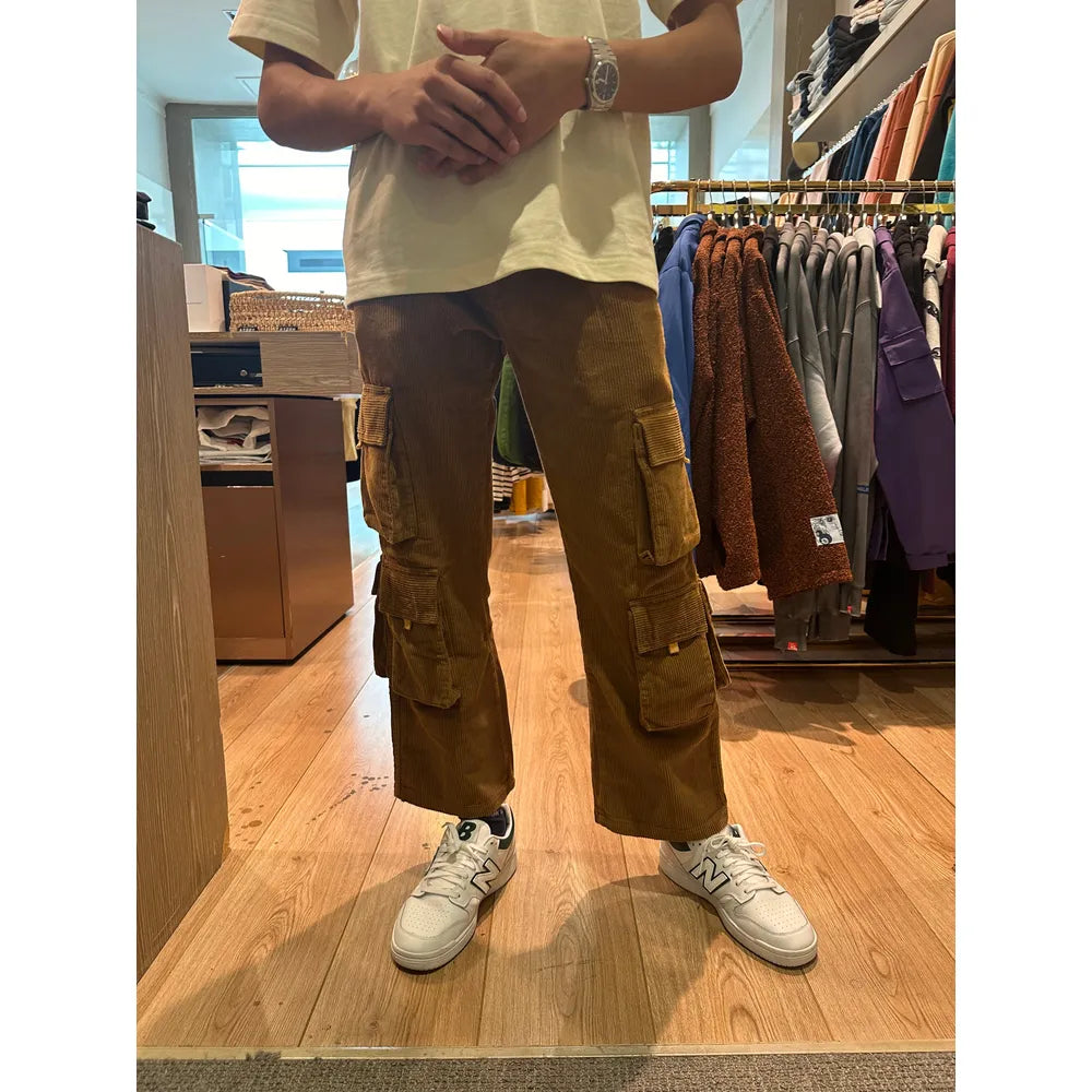 Utility Cargo Trouser - Sap Brown Corduroy