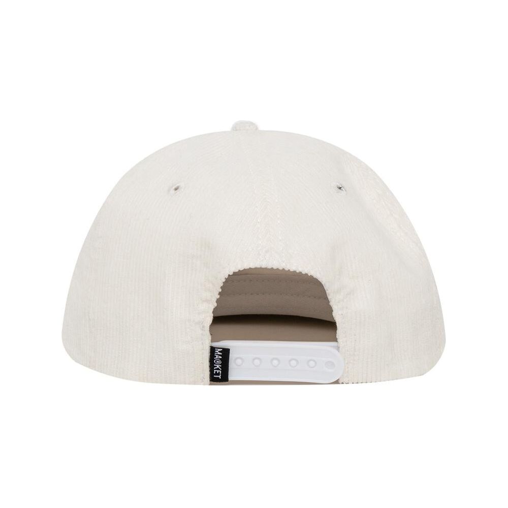 MARKET INVITATIONAL 5 PANEL CORDUROY HAT - White