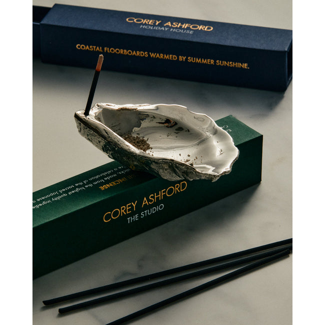 Oyster Incense Holder - Silver