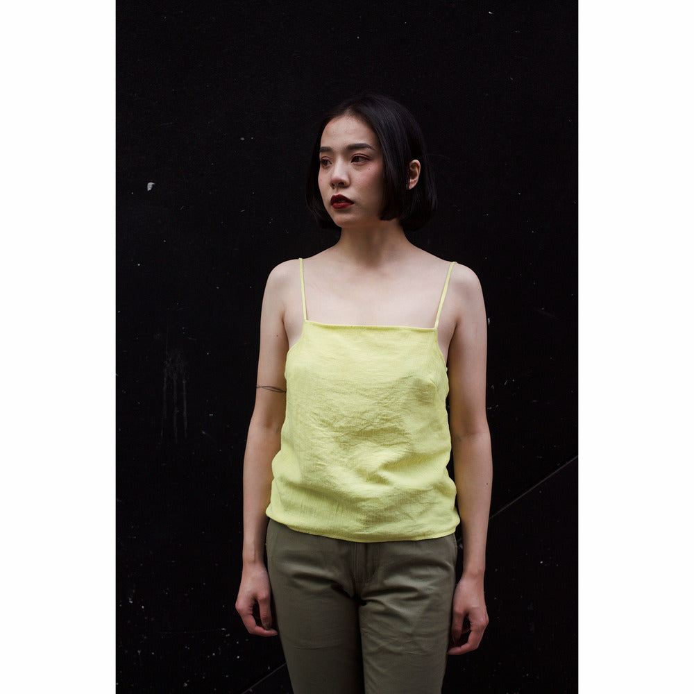 Silk/Linen Camisole - Yellow - nowa.