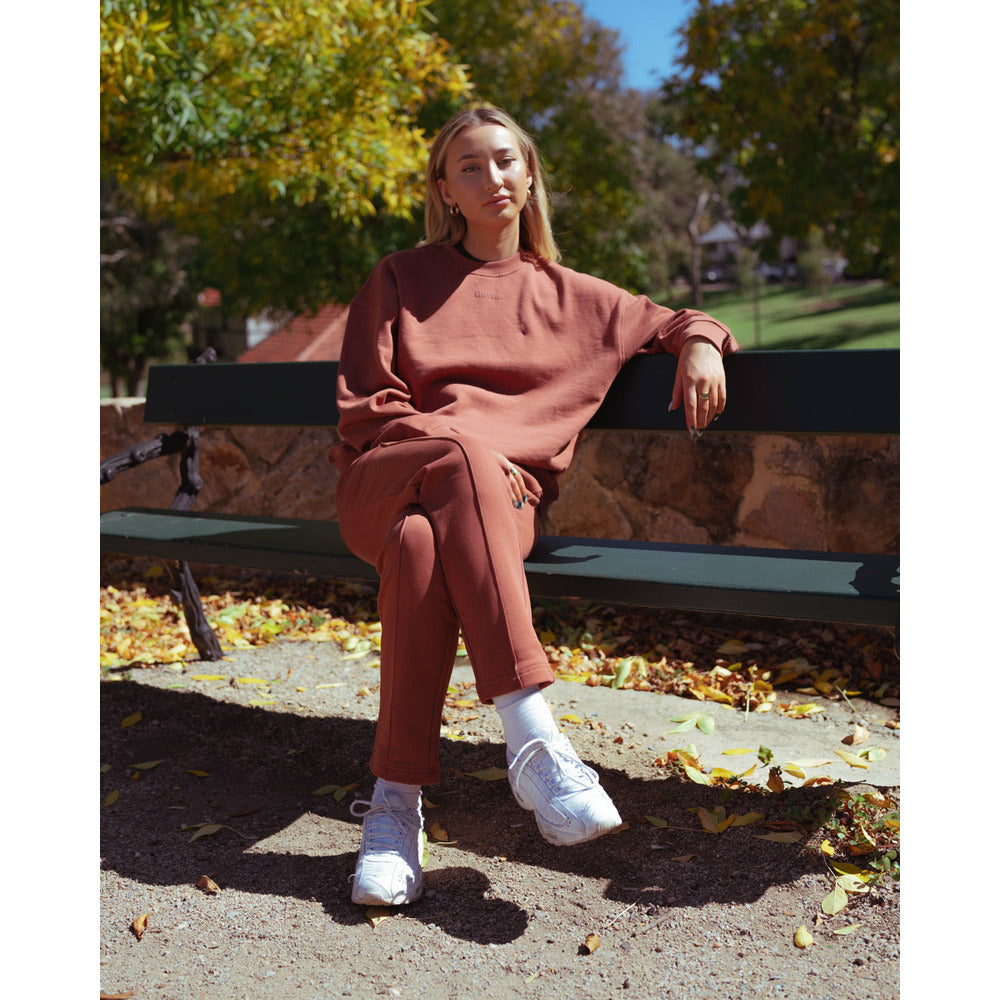 Crewneck In Coconut Brown