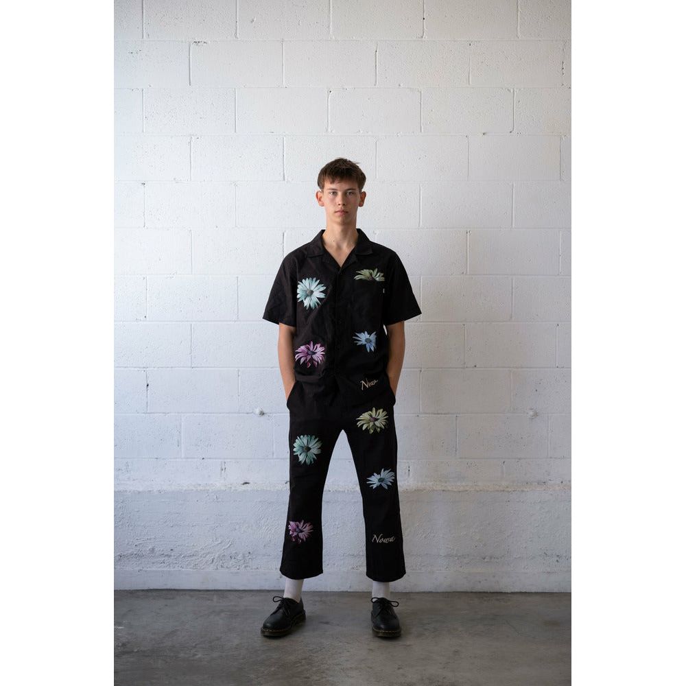 1990 Cropped Relaxed Leg Flower Trouser