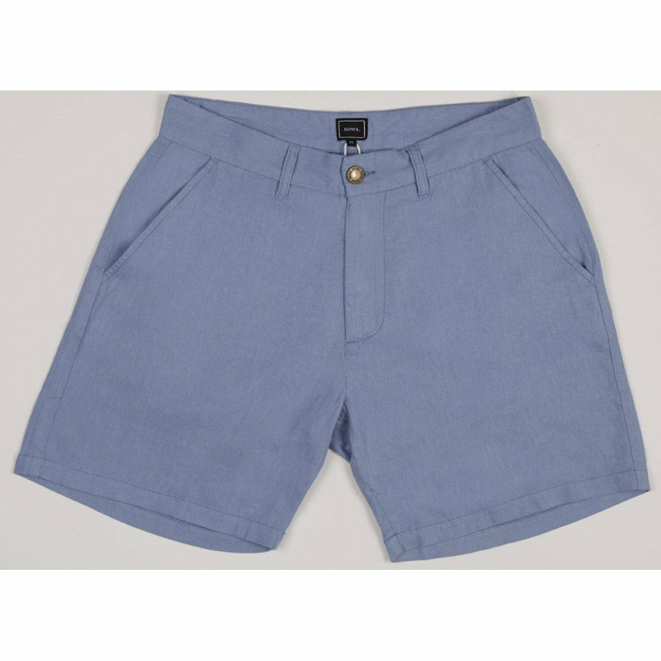 Holiday Linen Shorts - Soft Blue - nowa.