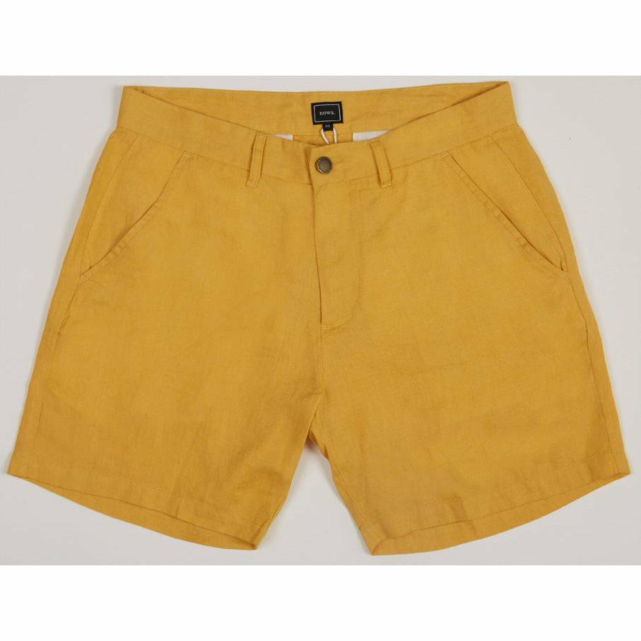 Holiday Linen Shorts - Yellow - nowa.