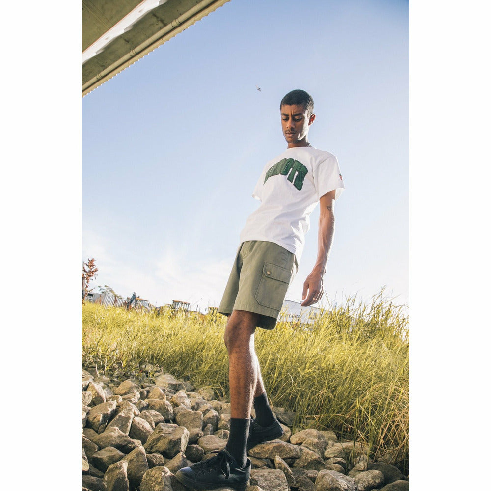 Hudson Stomper Cargo Shorts - Olive Green - nowa.