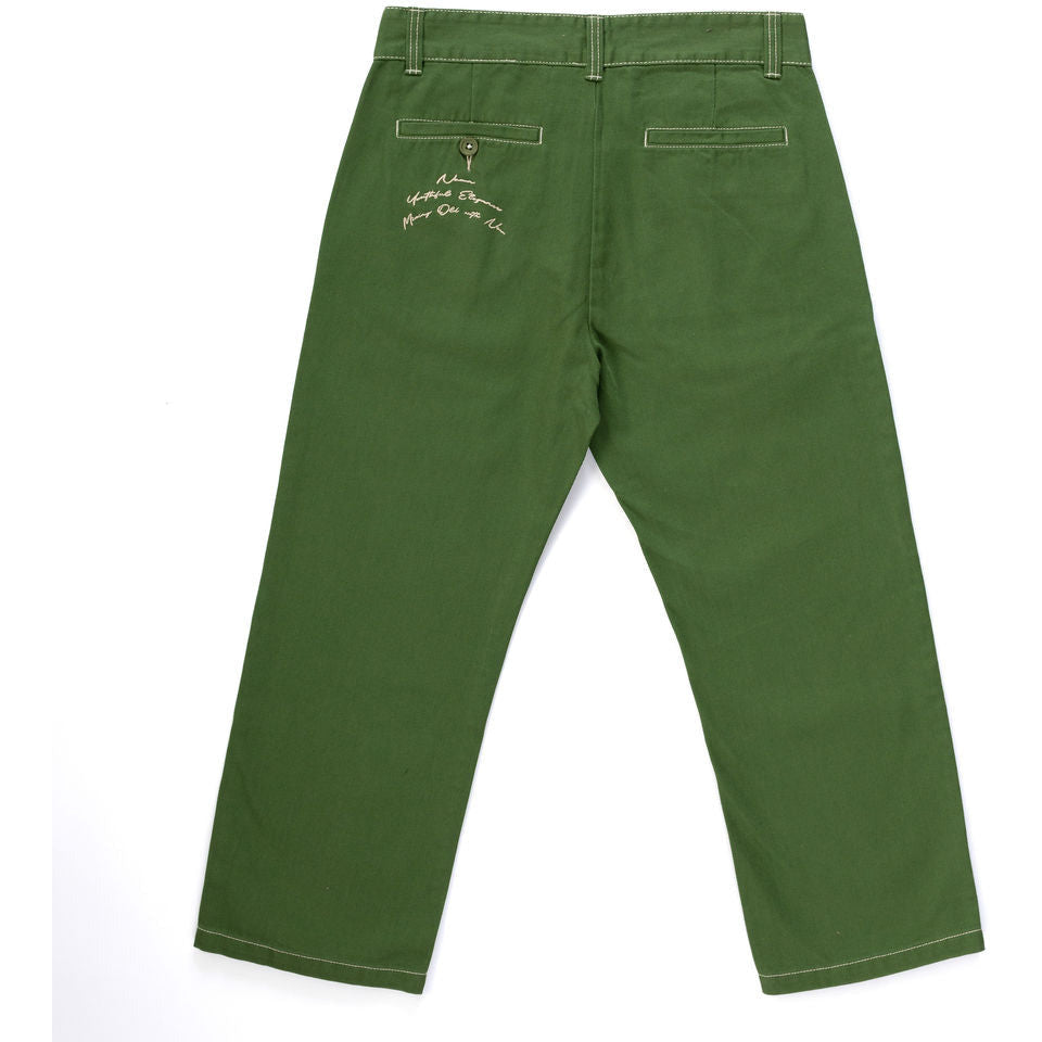 1990 Relaxed Leg Cropped Trouser - Green