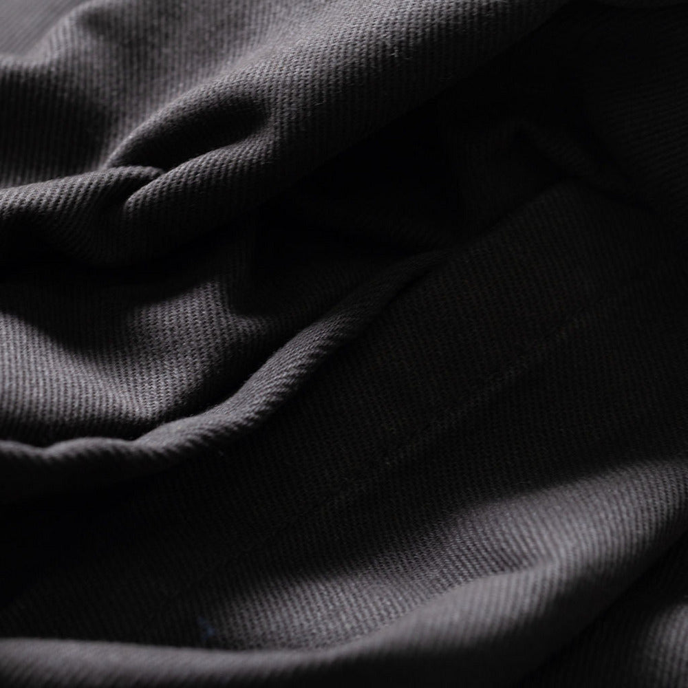 Straight Leg Cargo Trouser in Black