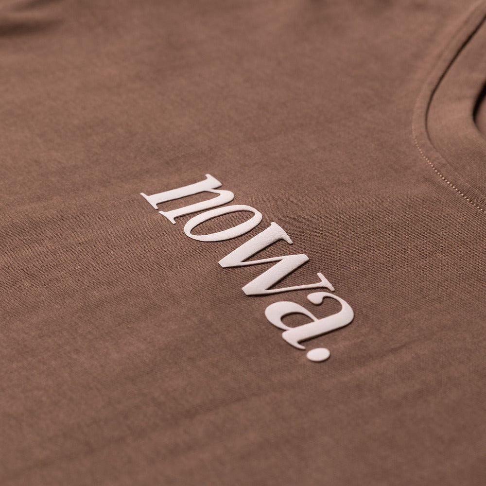 Staten T-Shirt - Brown, Heavyweight 280GSM 100% Cotton Jersey Tee Shirtu