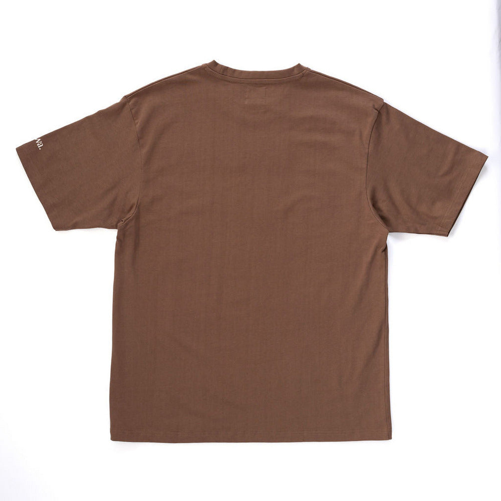 Staten T-Shirt - Brown, Heavyweight 280GSM 100% Cotton Jersey Tee Shirtu