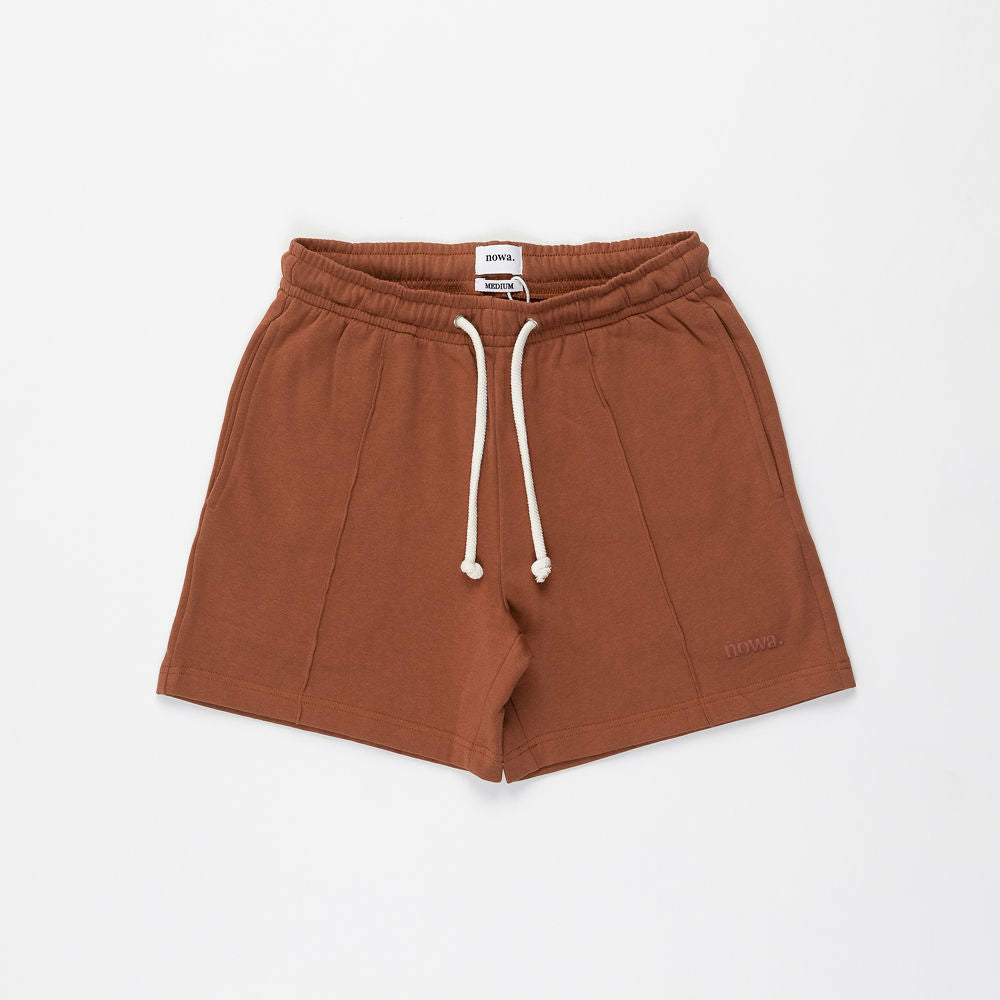 Unisex Sweat Shorts in Coconut Brown