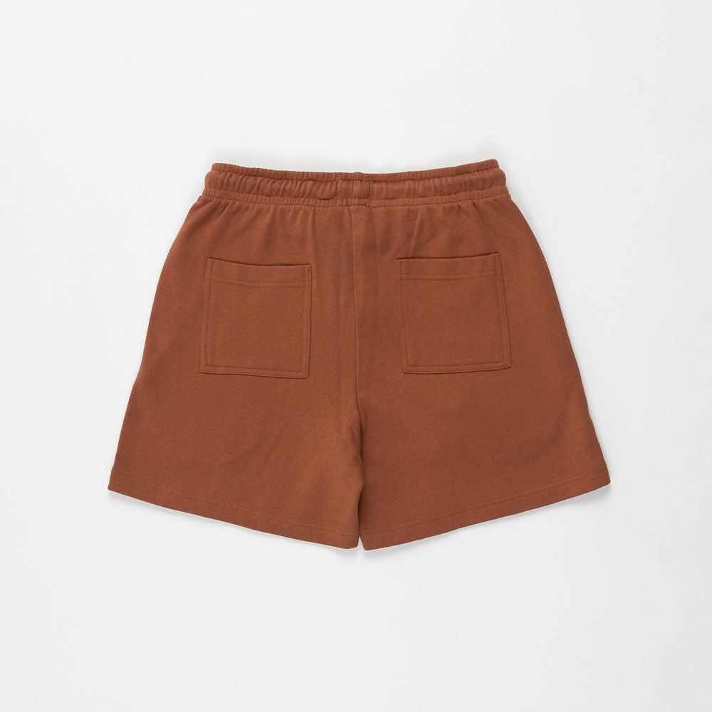 Unisex Sweat Shorts in Coconut Brown