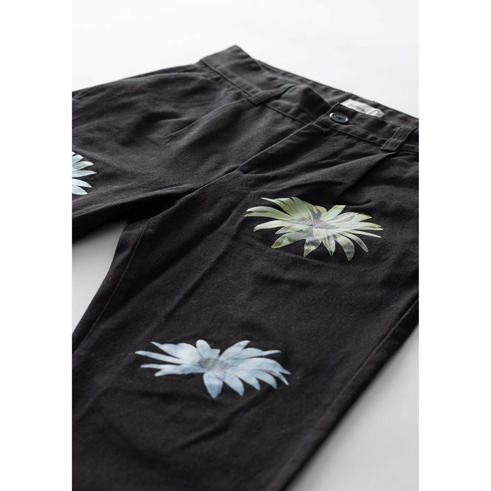 1990 Cropped Relaxed Leg Flower Trouser
