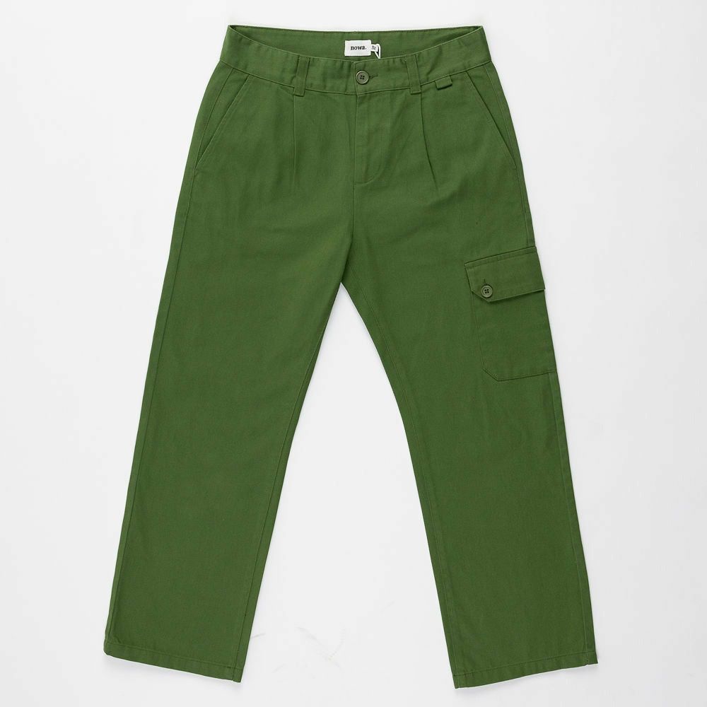 Straight Leg Cargo Trouser - Garden Green
