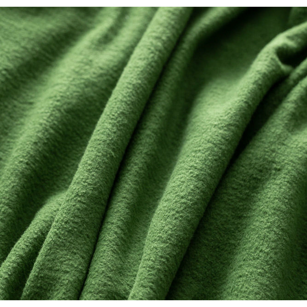 Block Regular Hooded Sweatshirt in Green