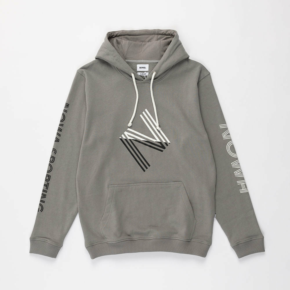 Sporting Hooded Sweatshirt in Grey no