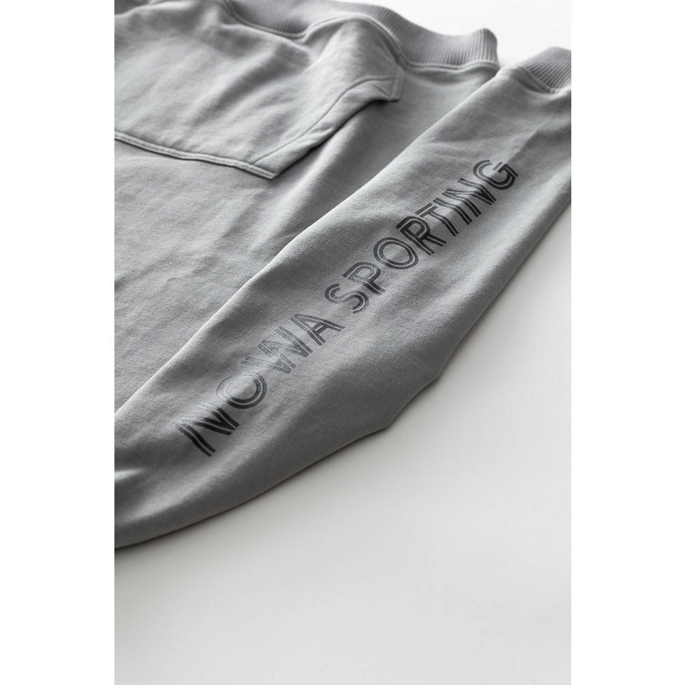 Sporting Hooded Sweatshirt in Grey no