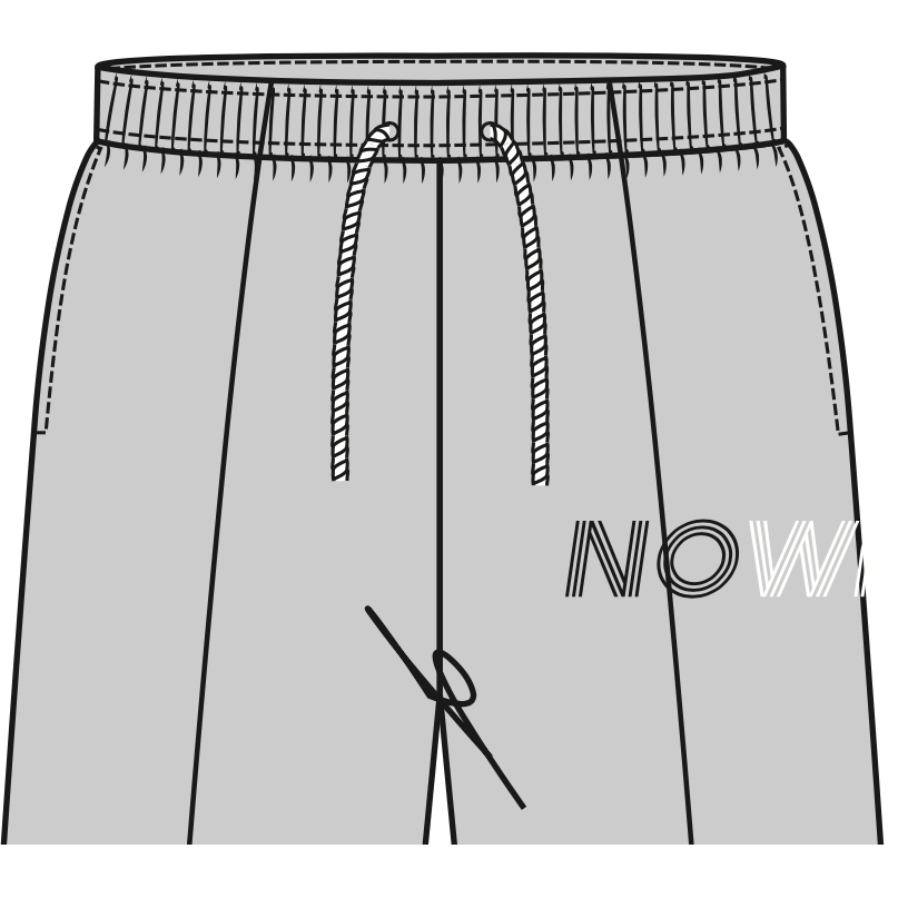 Sports Cuffed Sweatpants in Grey