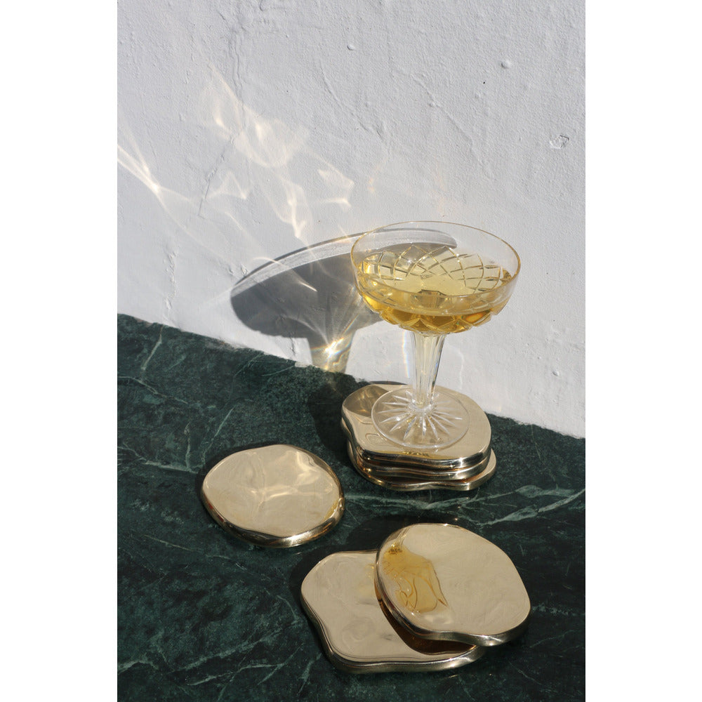 Brass Cocktail Coasters
