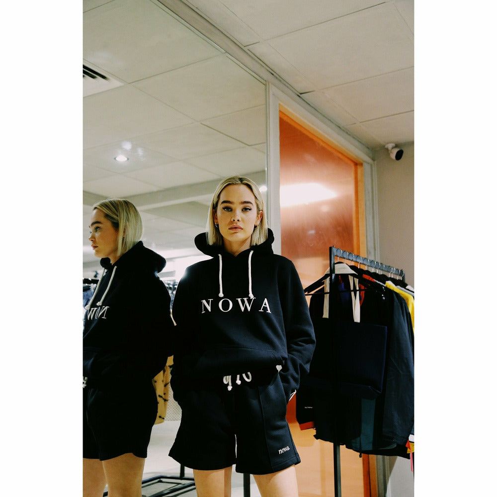 Block Hoodie in Black