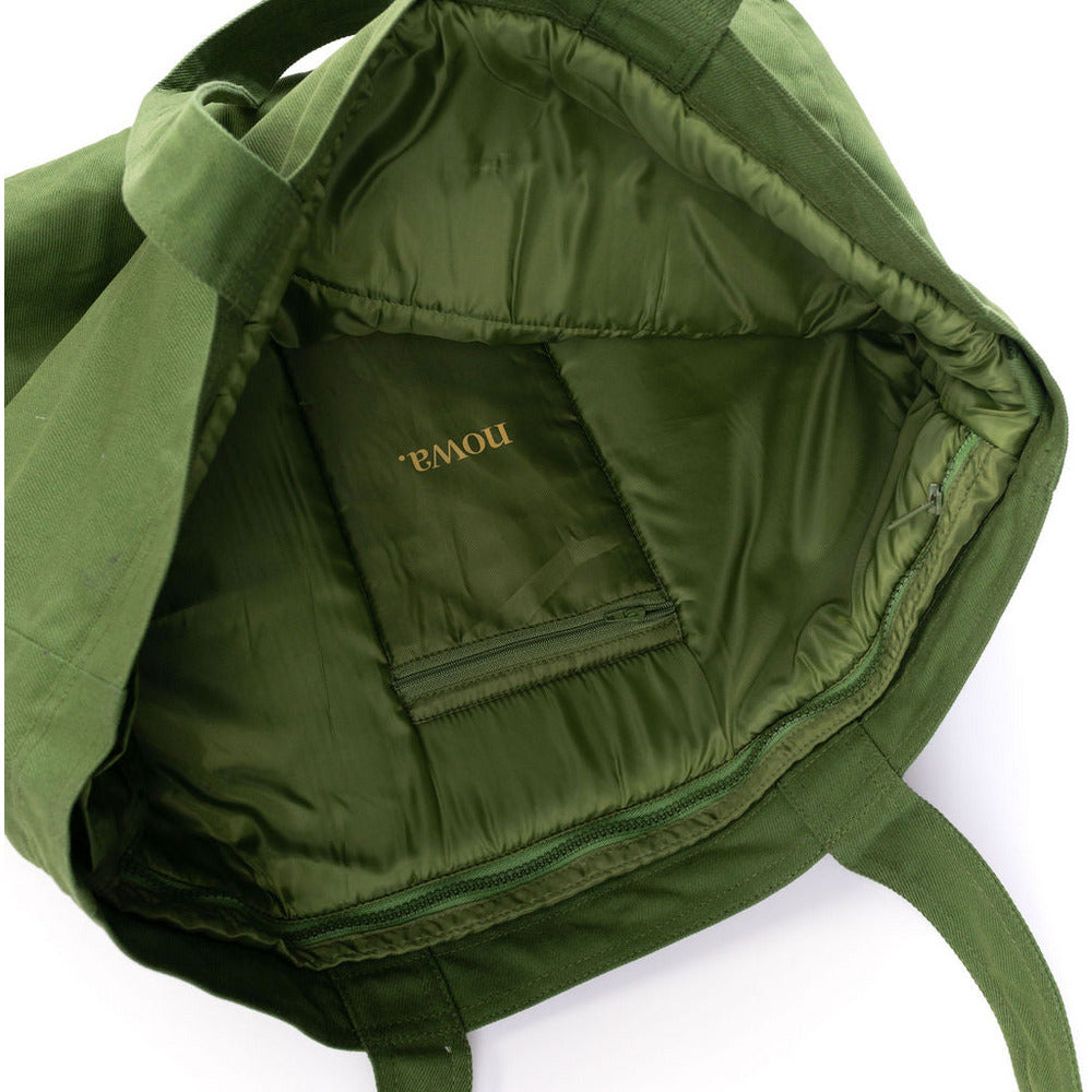 Large Green Denim Tote Bag - Nowa Tote Bag in 12.5oz Denim