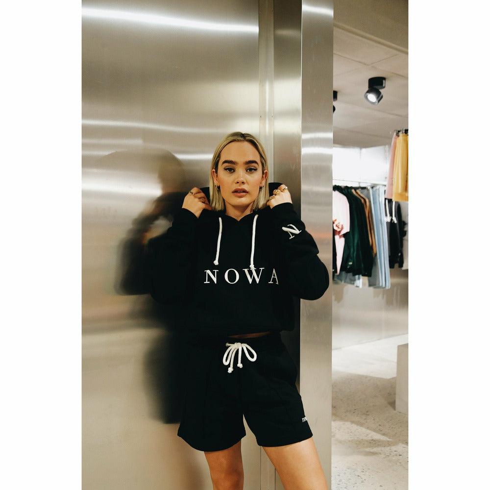 Block Hoodie in Black