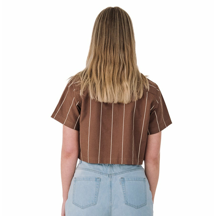 Cropped Camp Collar Shirt