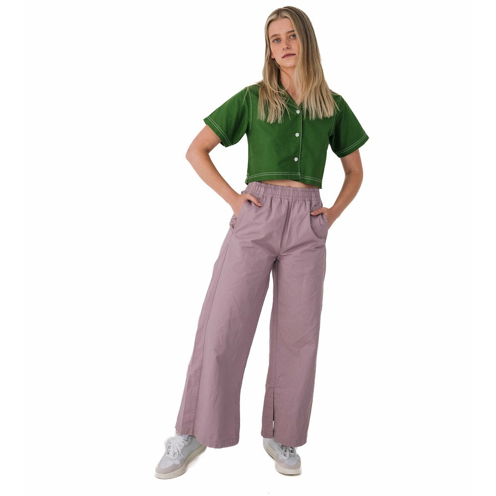 Cropped Camp Collar Shirt