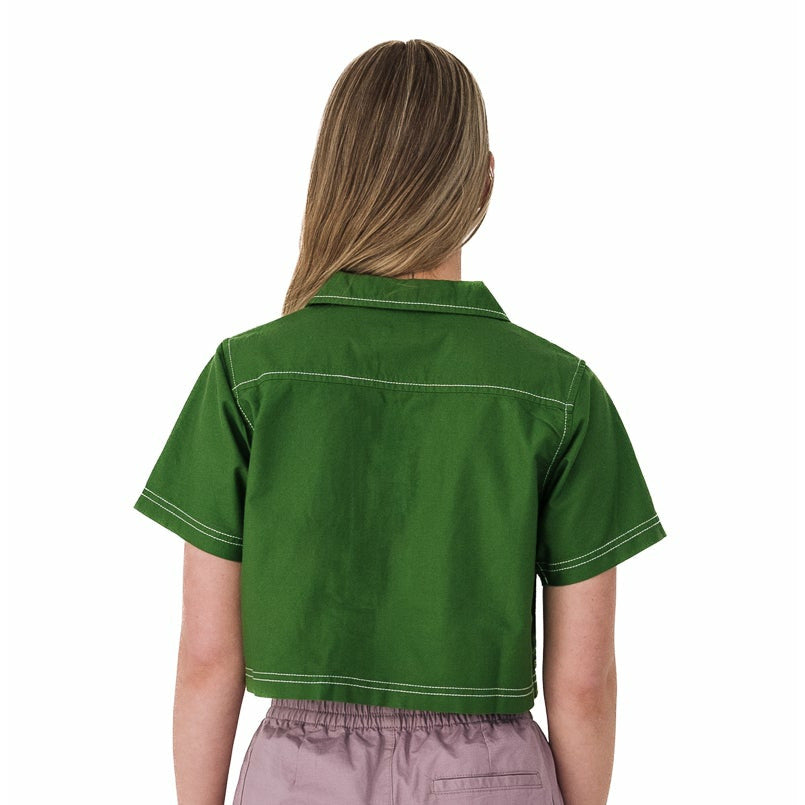 Cropped Camp Collar Shirt