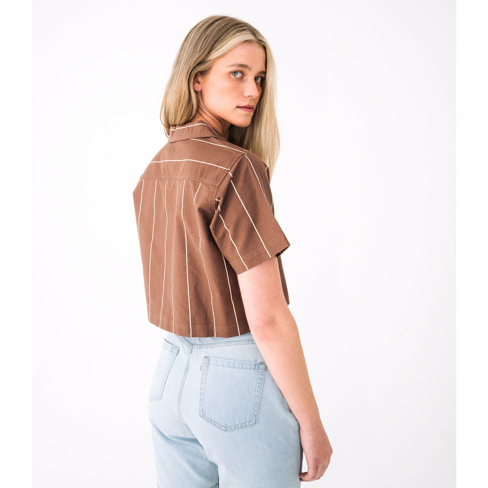 Cropped Camp Collar Shirt